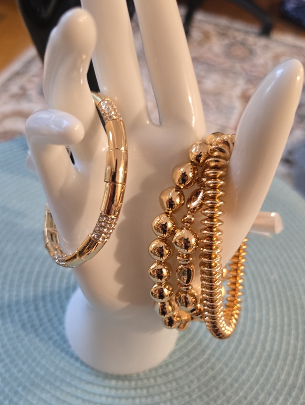 NINE WEST BRAND WOMEN'S GOLDTONE BRACELETS BUNDLE